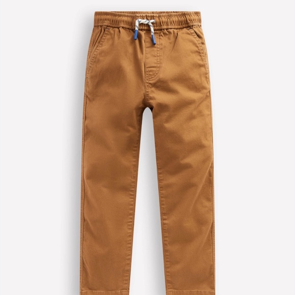 boden slim pull on trousers boys butterscotch new 3-4y - Picture 1 of 8
